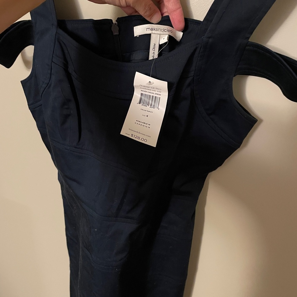 Max & Cleo Midnight Blue Sleeveless Dress - Picture 2 of 6